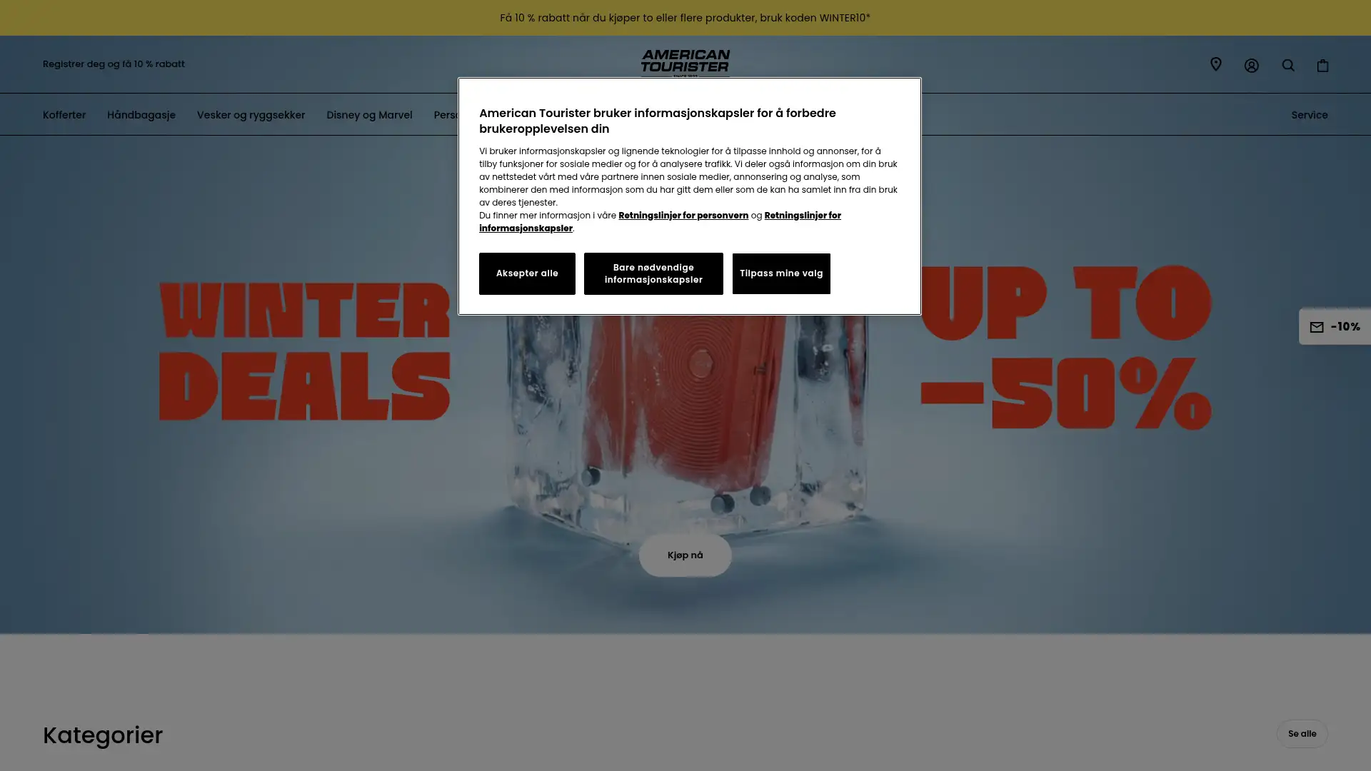 americantourister.no screenshot