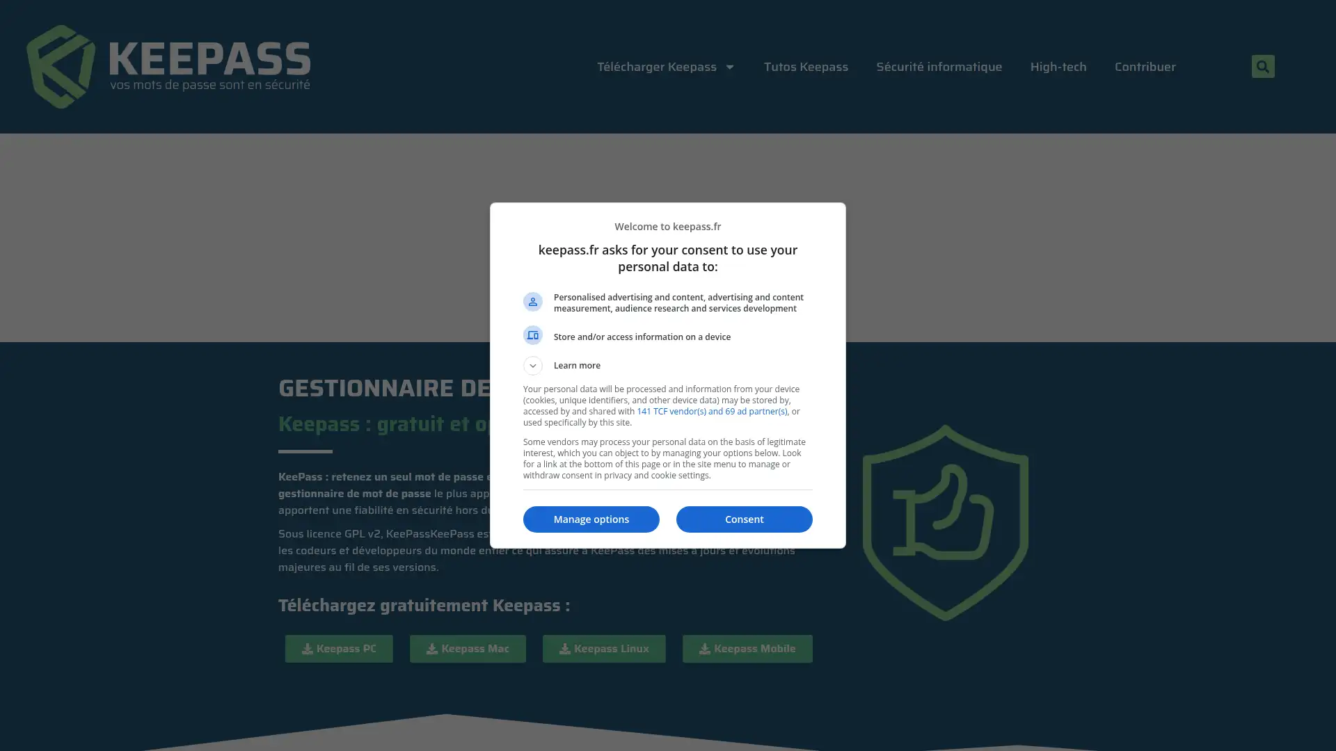 keepass.fr screenshot