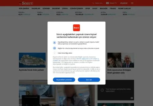 sozcu.com.tr screenshot