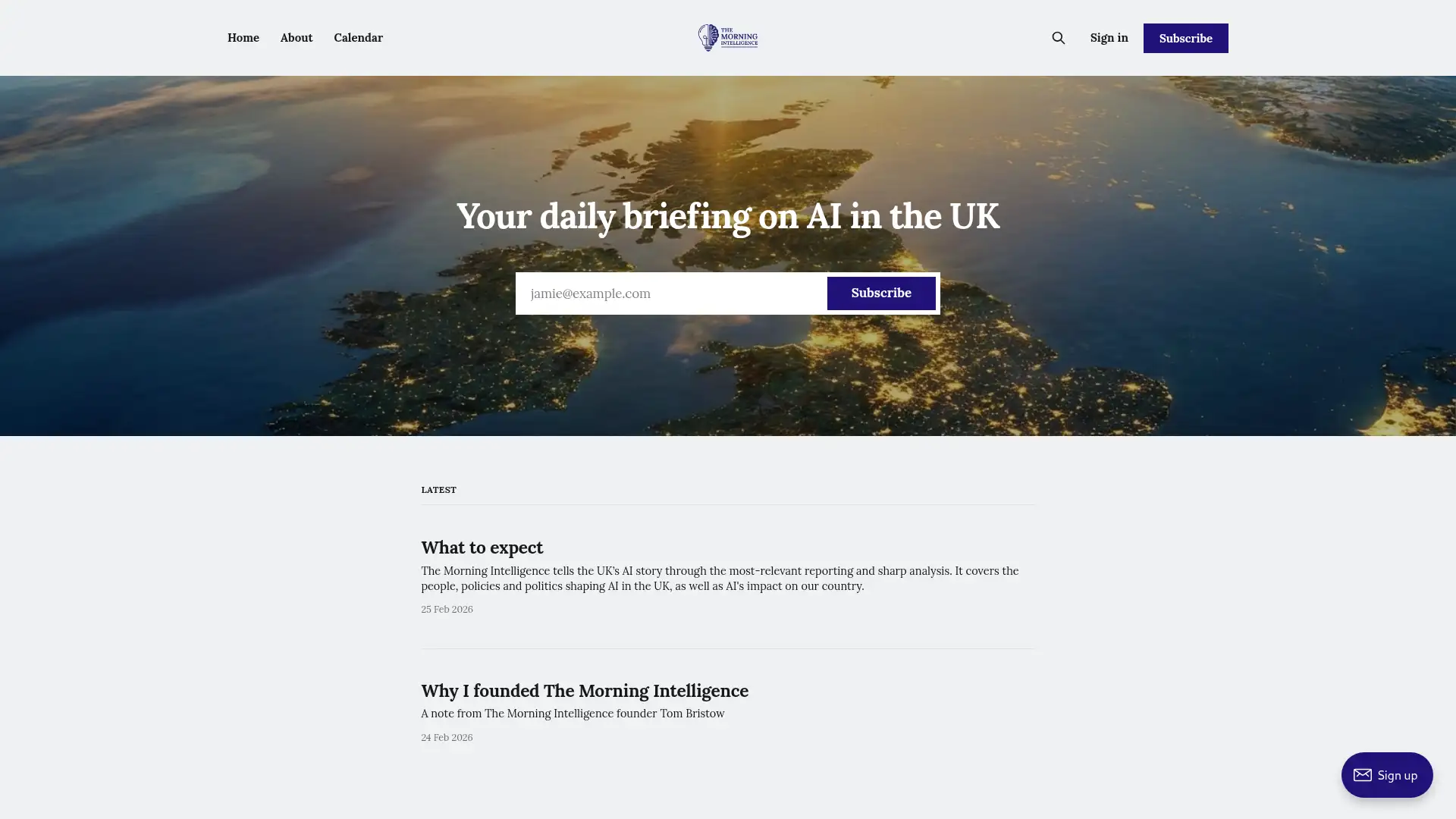 themorningintelligence.uk screenshot