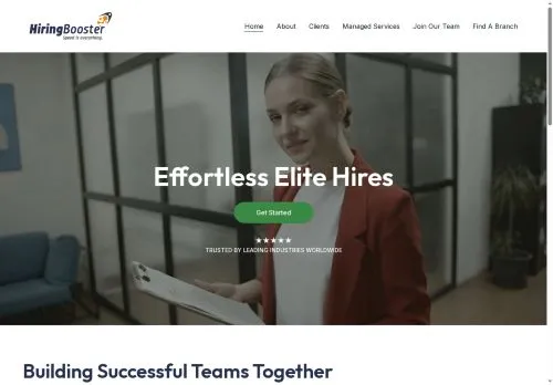 hiringbooster.com screenshot