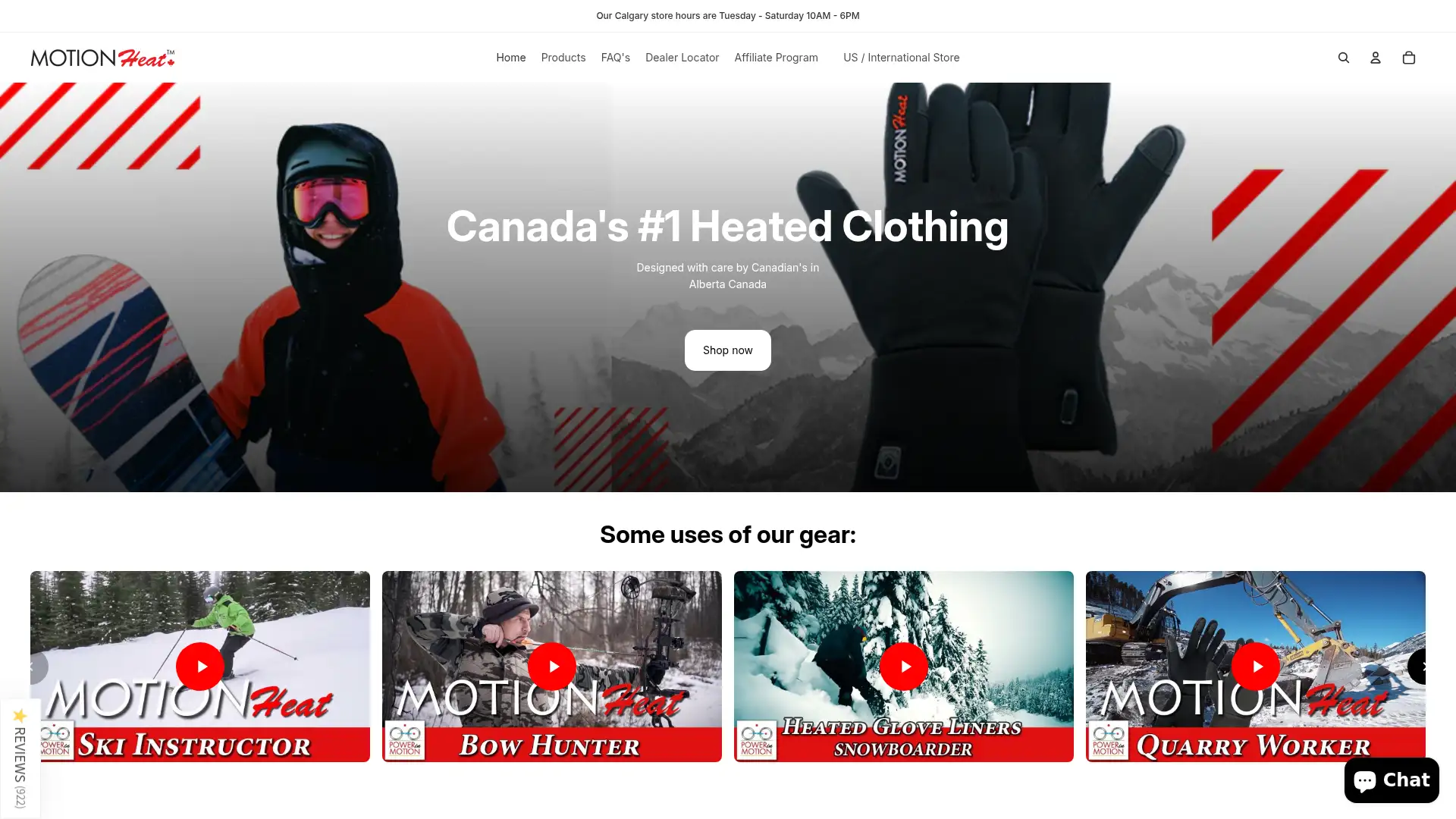 motionheat.ca screenshot