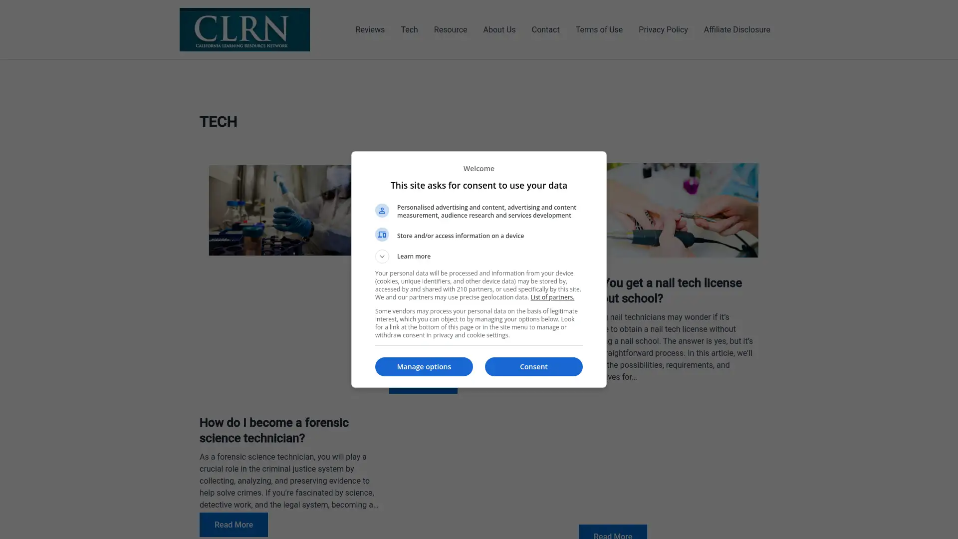 clrn.org screenshot