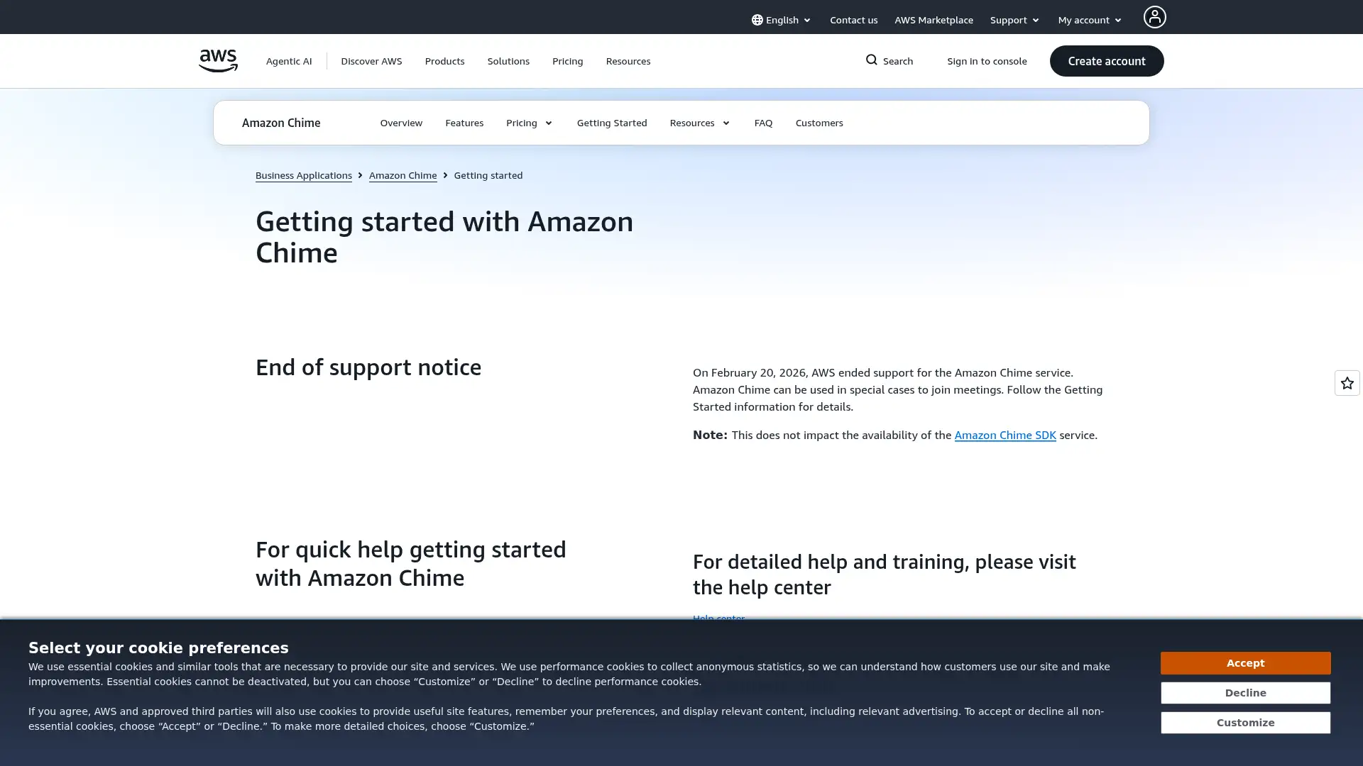 chime.aws screenshot