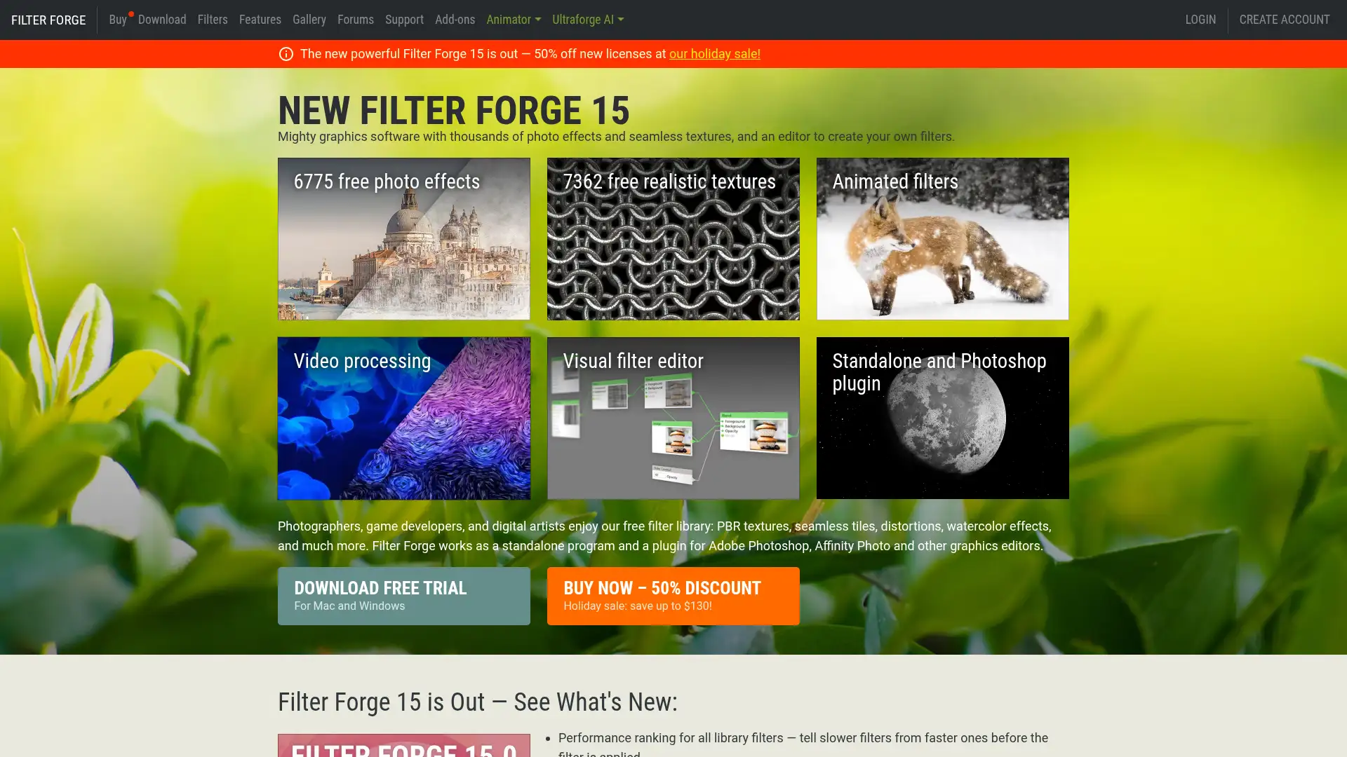 filterforge.com screenshot