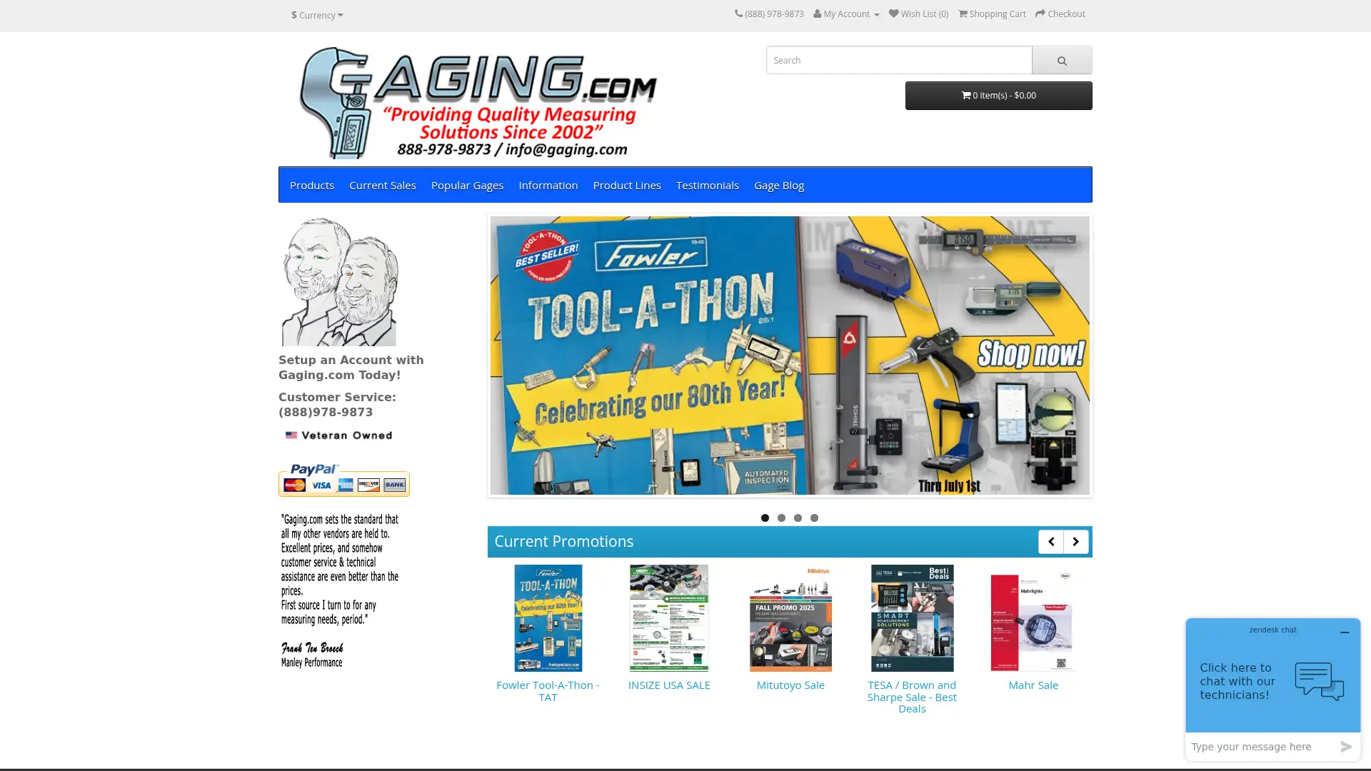 gaging.com screenshot