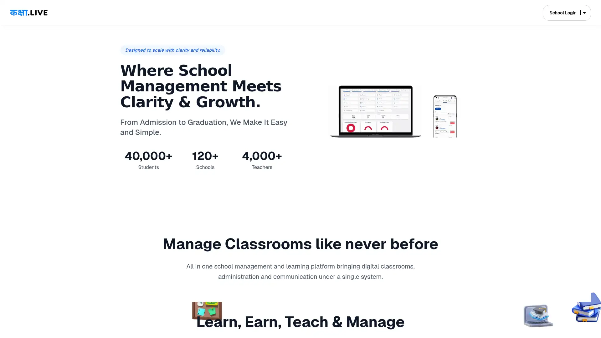 kaksha.live screenshot