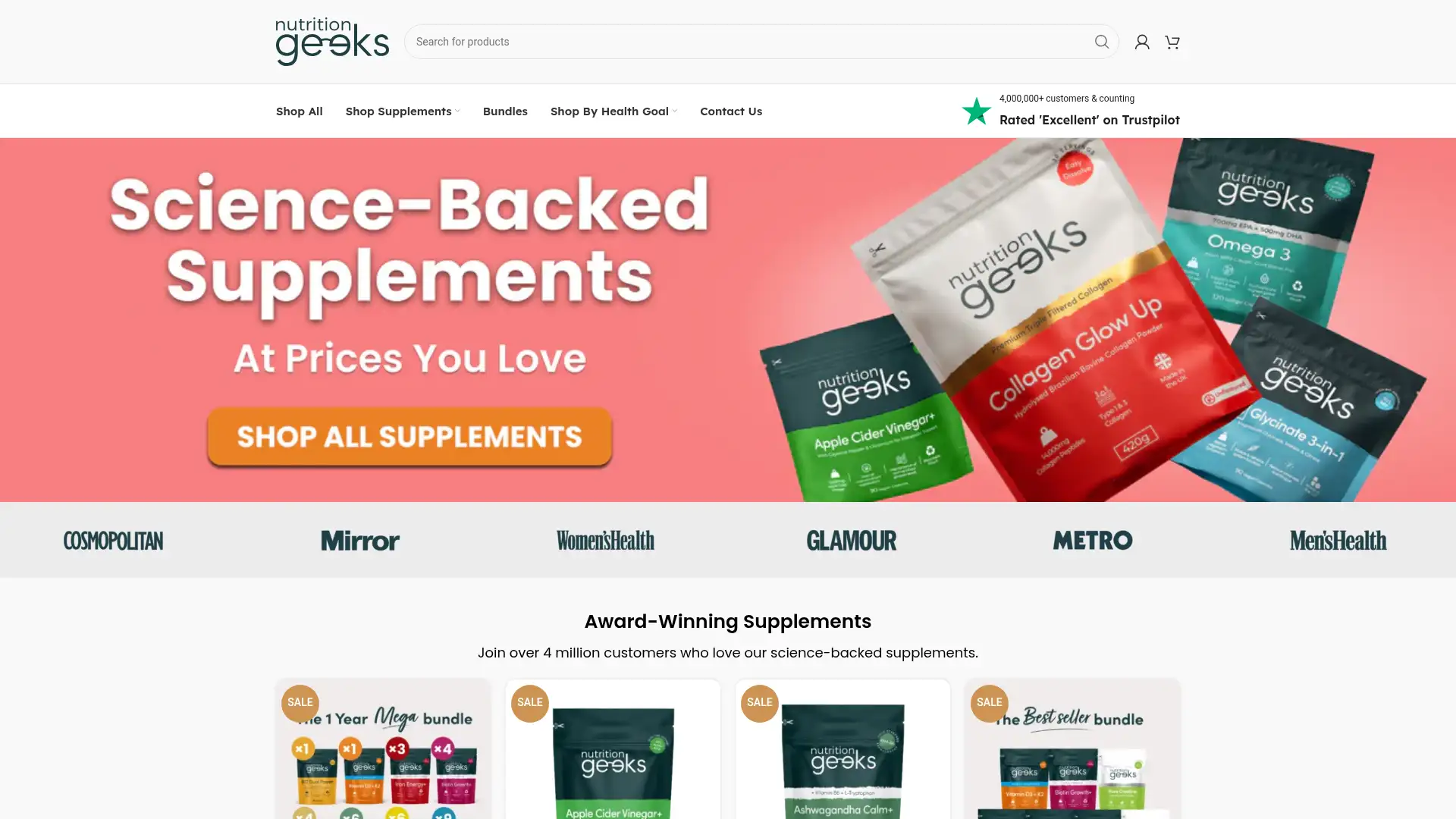 nutritionmaster.cc screenshot