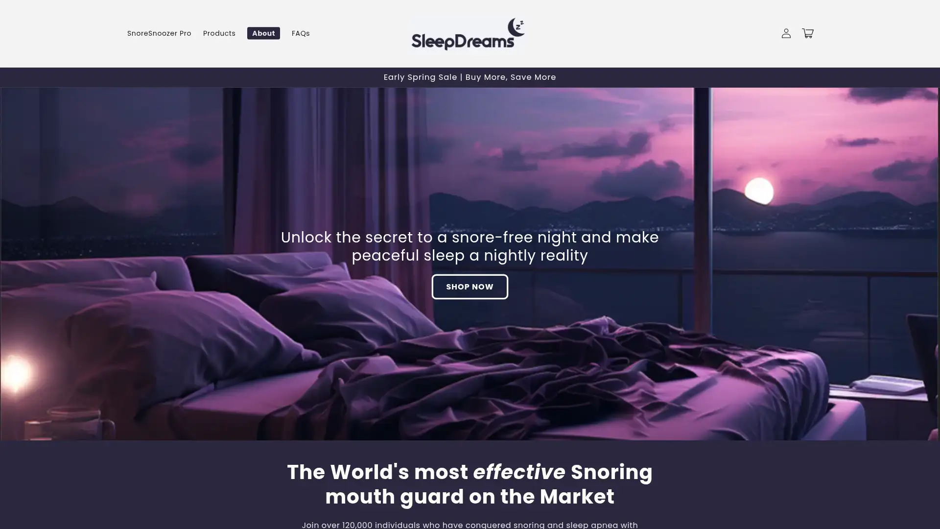 sleepdreamco.com screenshot