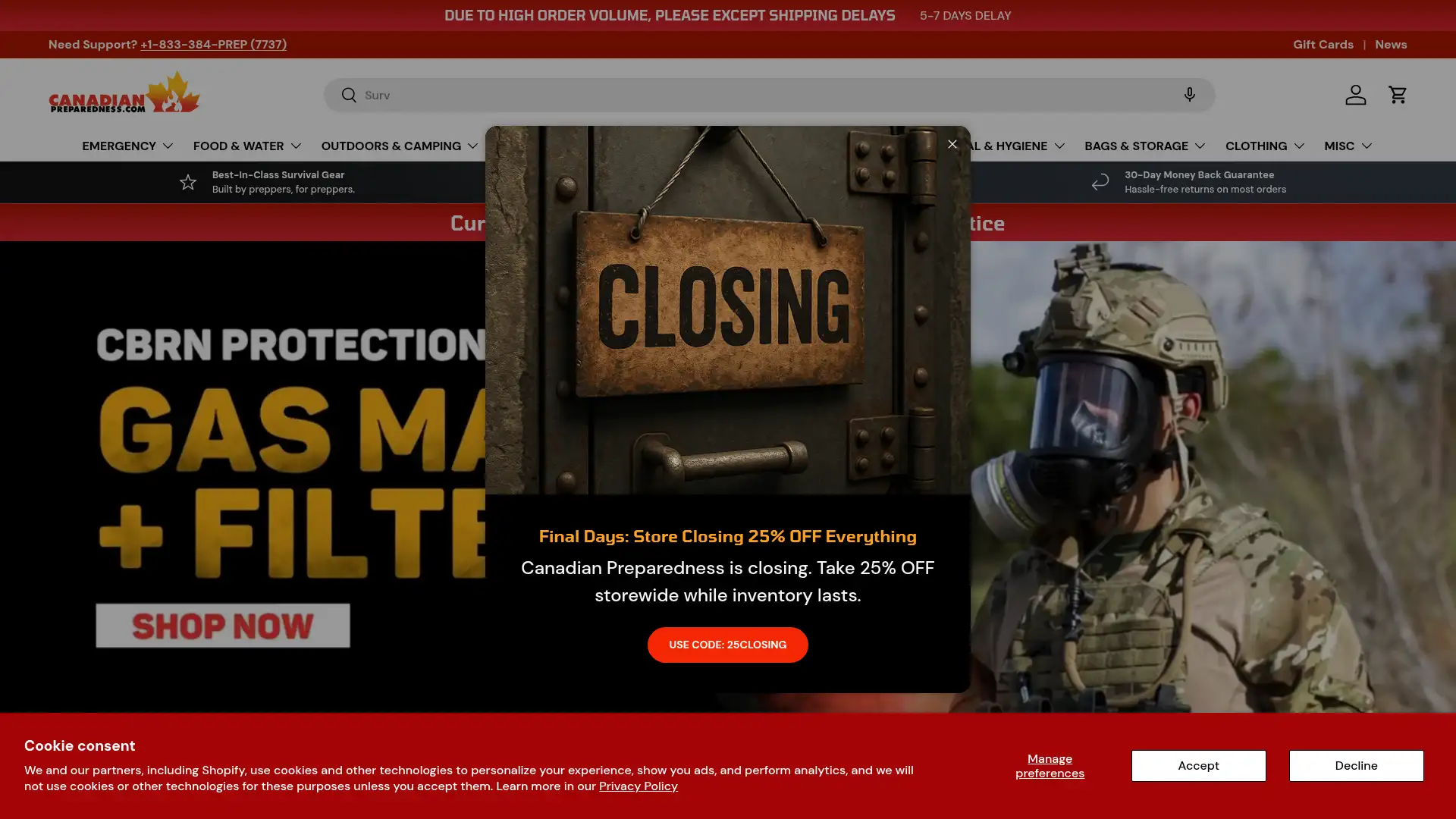 canadianpreparedness.ca screenshot