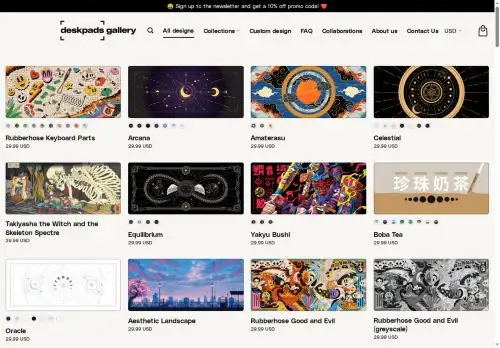 deskpads.gallery screenshot