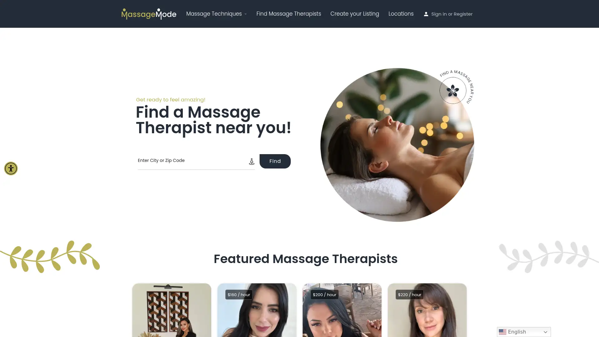 massagemode.com screenshot