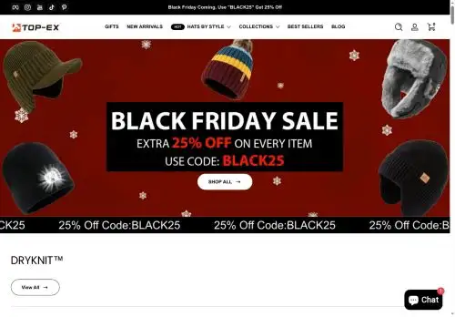 topex-hat.com screenshot