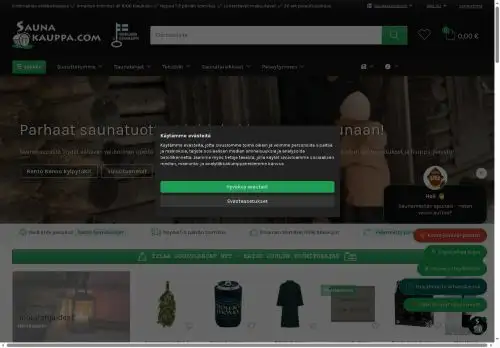 saunakauppa.com screenshot