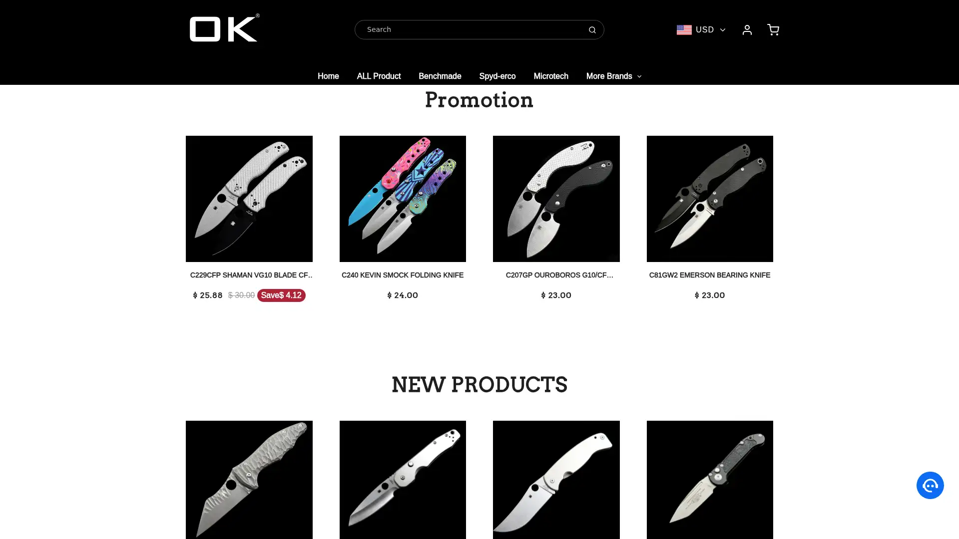 okknives.net screenshot