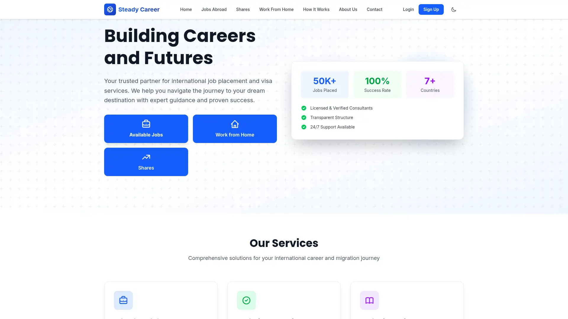 steadycareer.co.uk screenshot