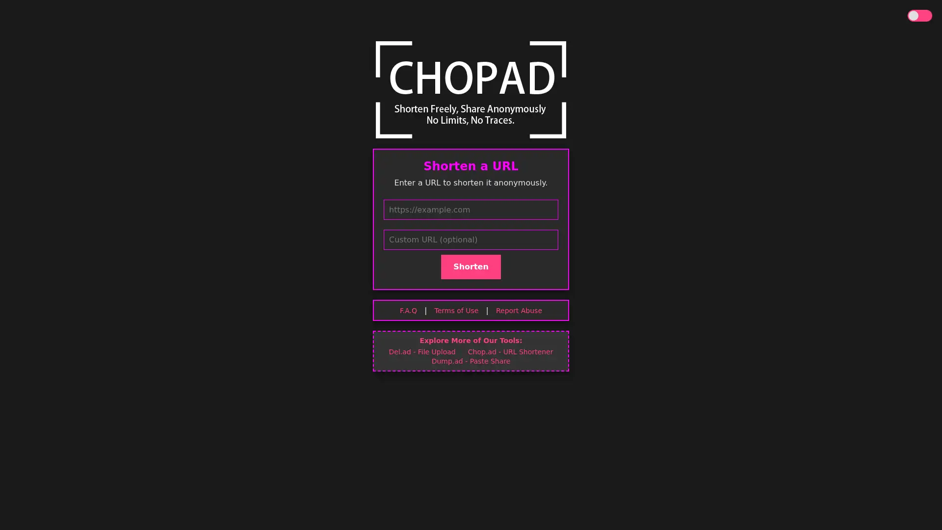 chop.ad screenshot