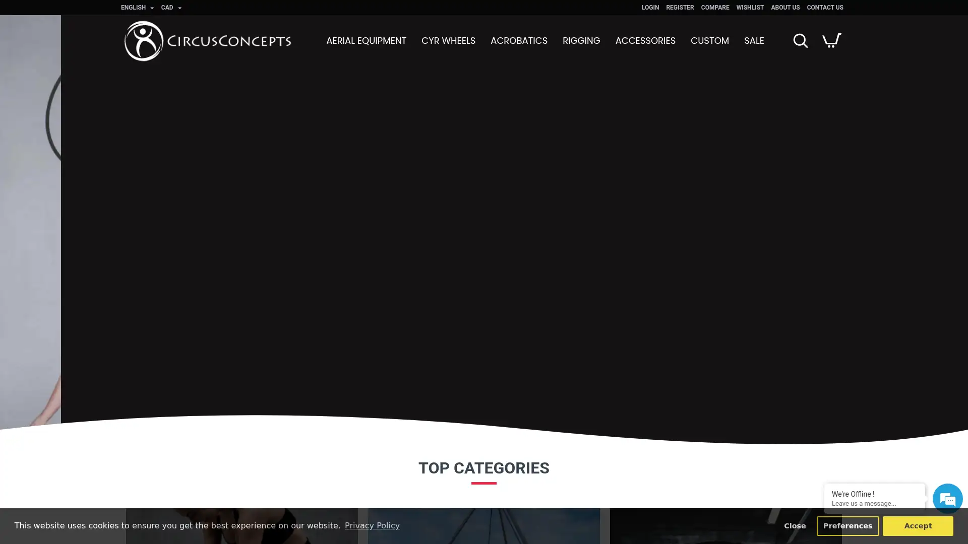 circusconcepts.com screenshot