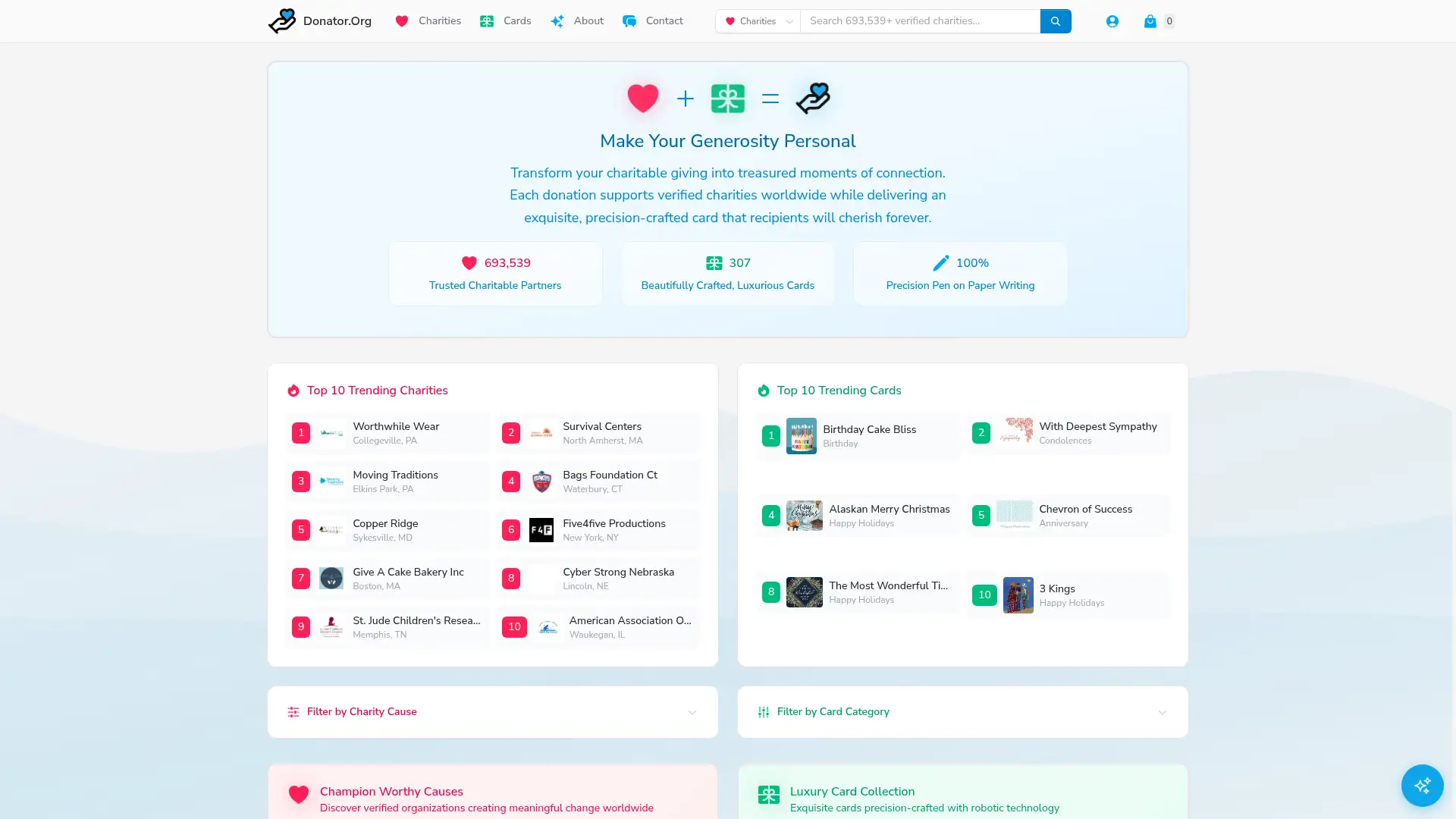donator.org screenshot