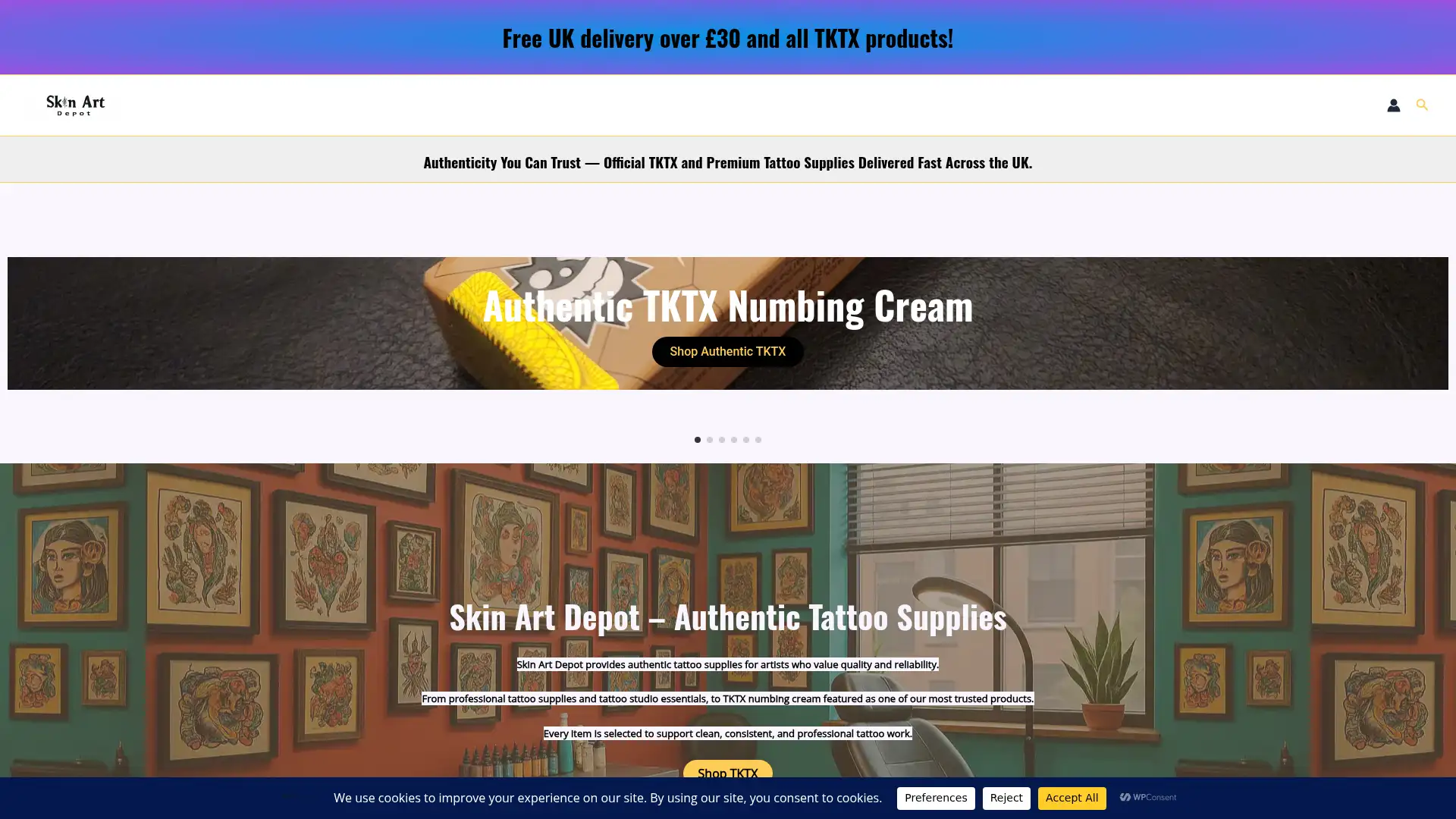 skinartdepot.co.uk screenshot