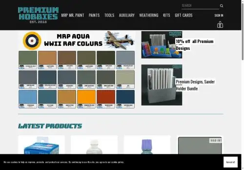 premiumhobbies.co.uk screenshot