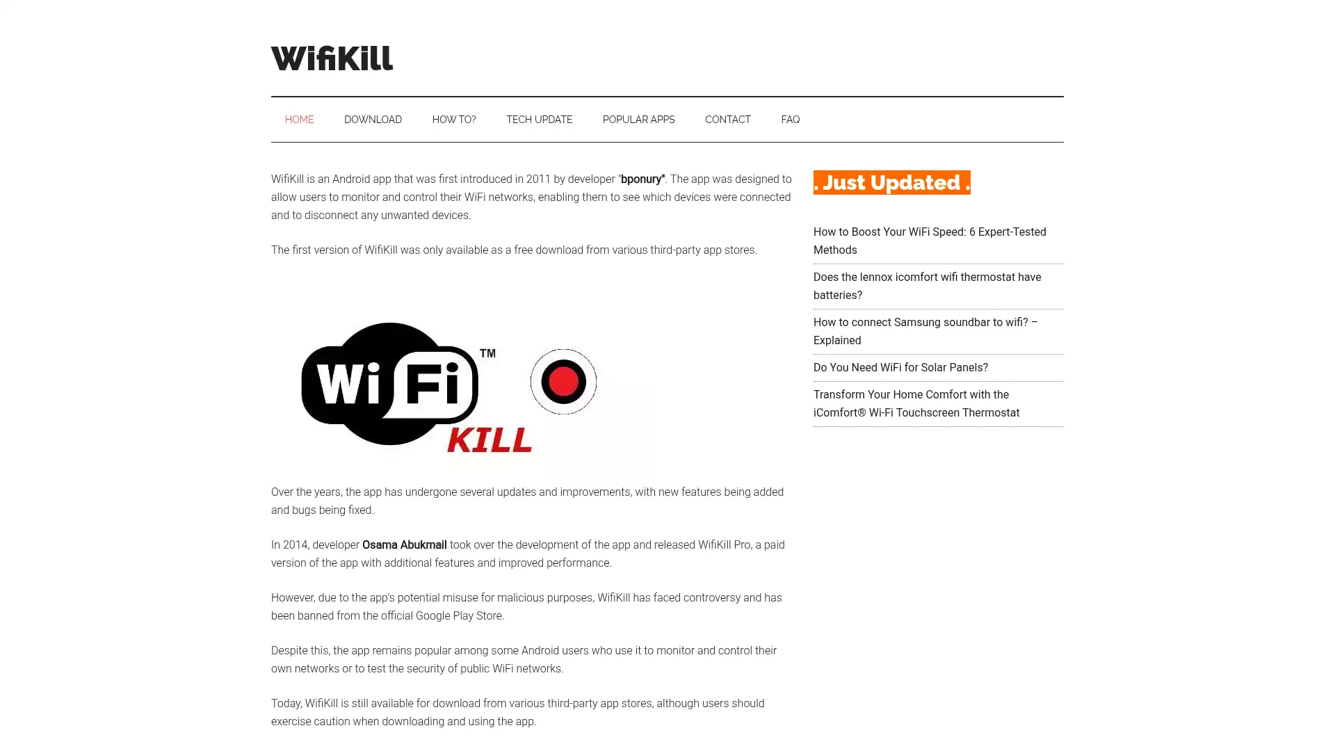 wifikill.net screenshot