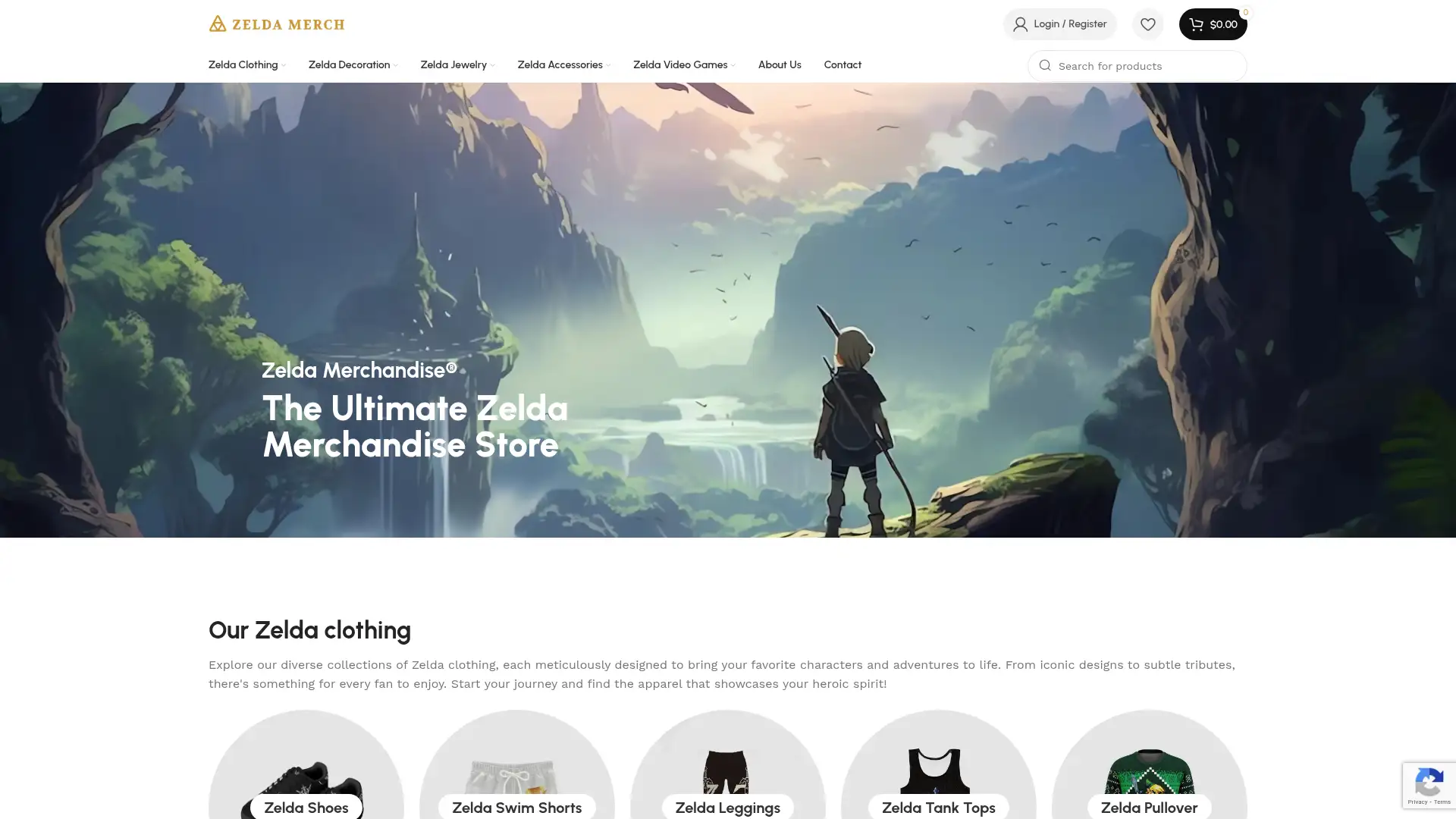 zelda-merchandise.com screenshot
