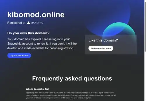 kibomod.online screenshot