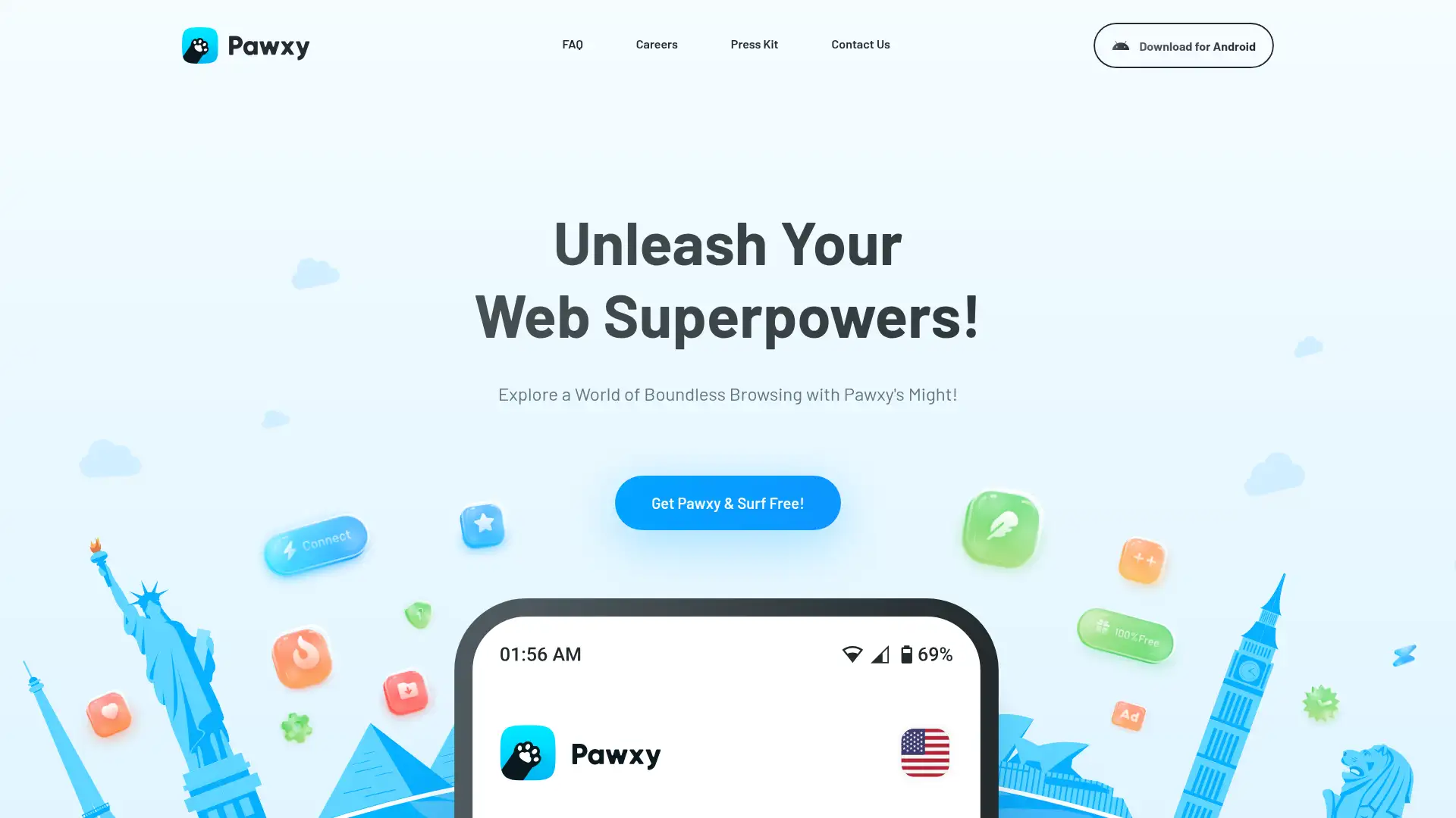 pawxy.com screenshot