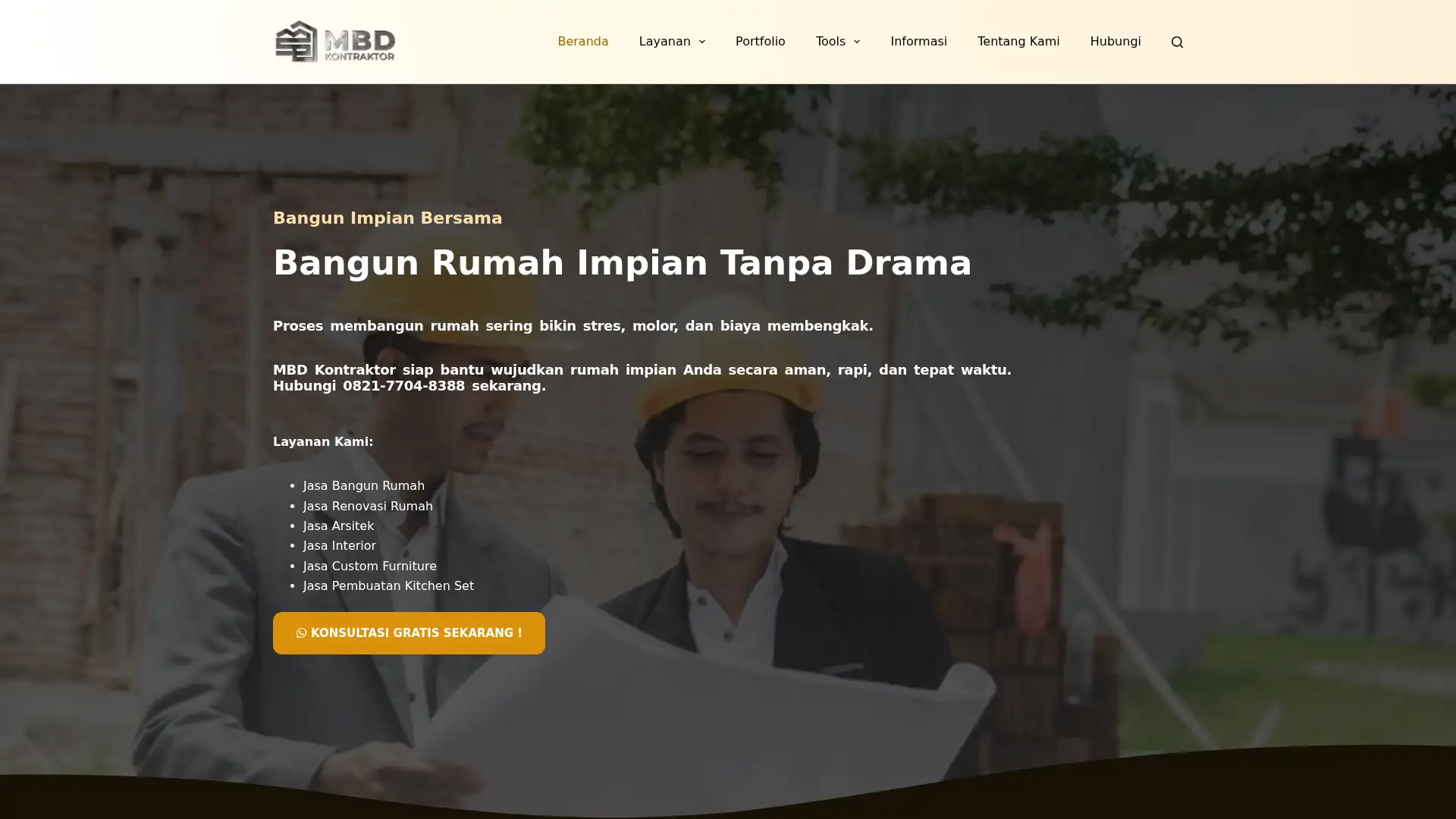 mbdkontraktor.com screenshot