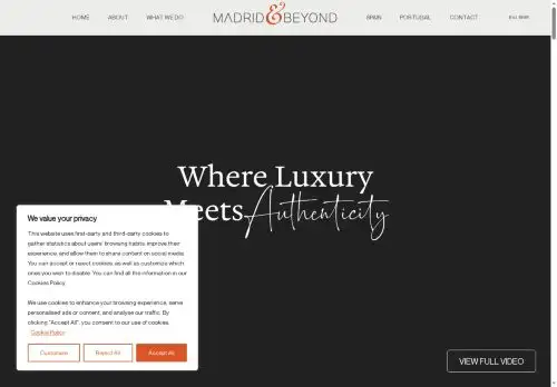 madridandbeyond.com screenshot