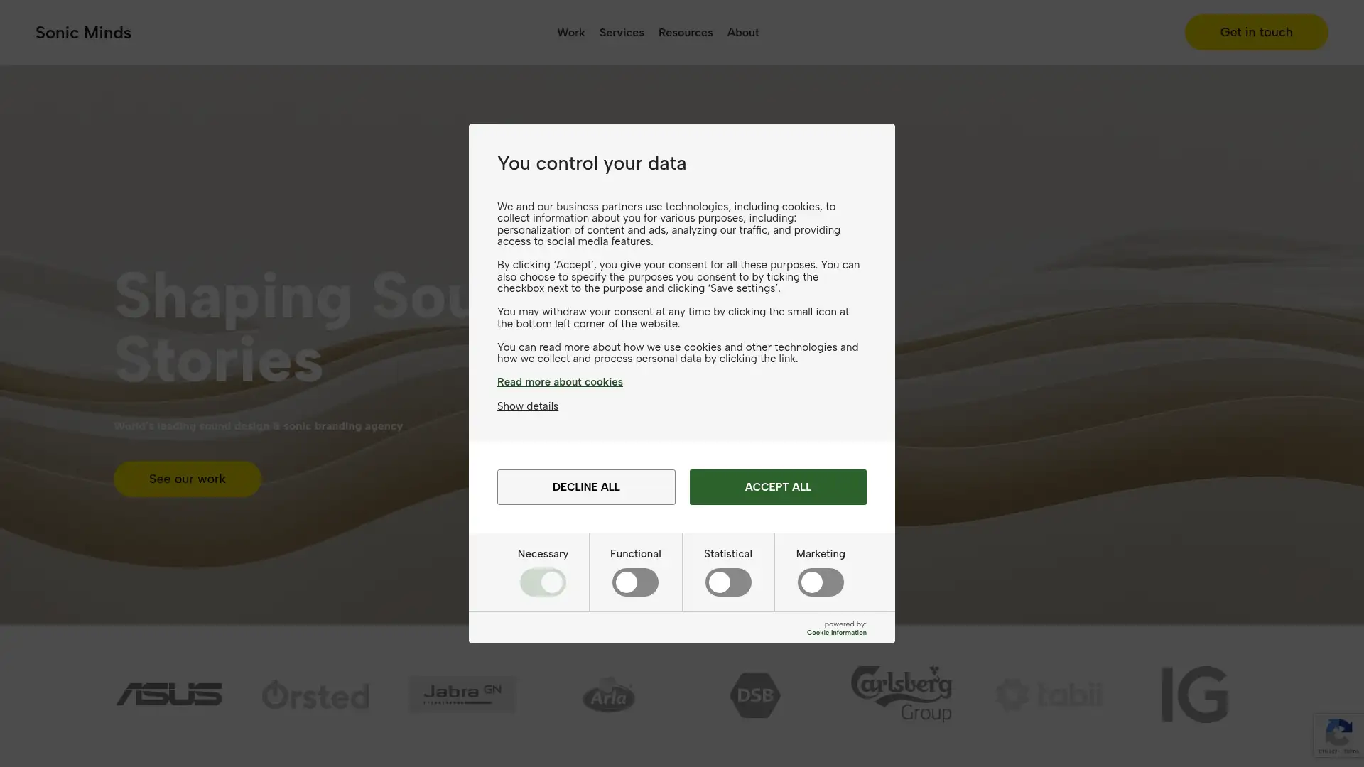 sonicmindsagency.com screenshot