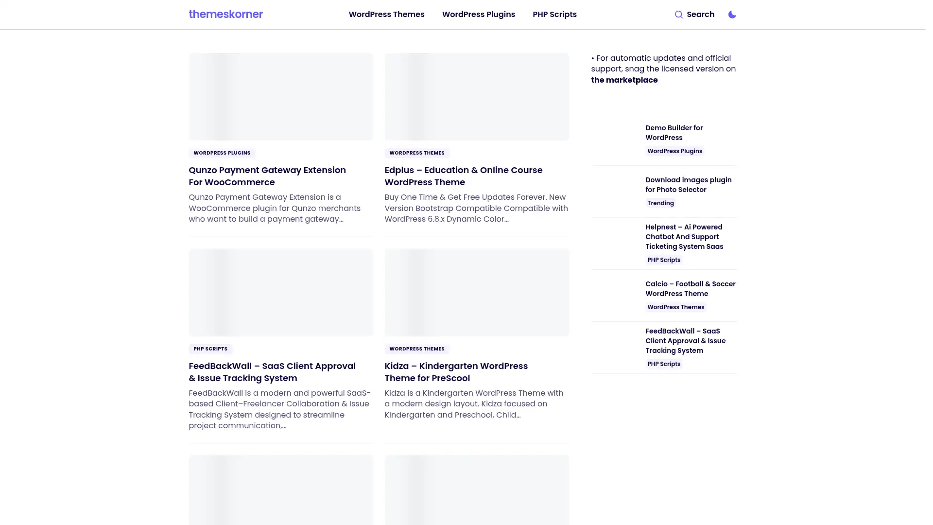 themeskorner.com screenshot