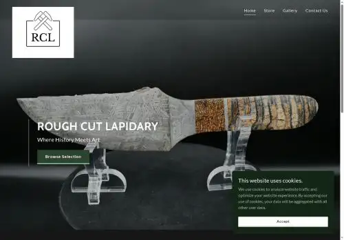 roughcutlapidary.rocks screenshot