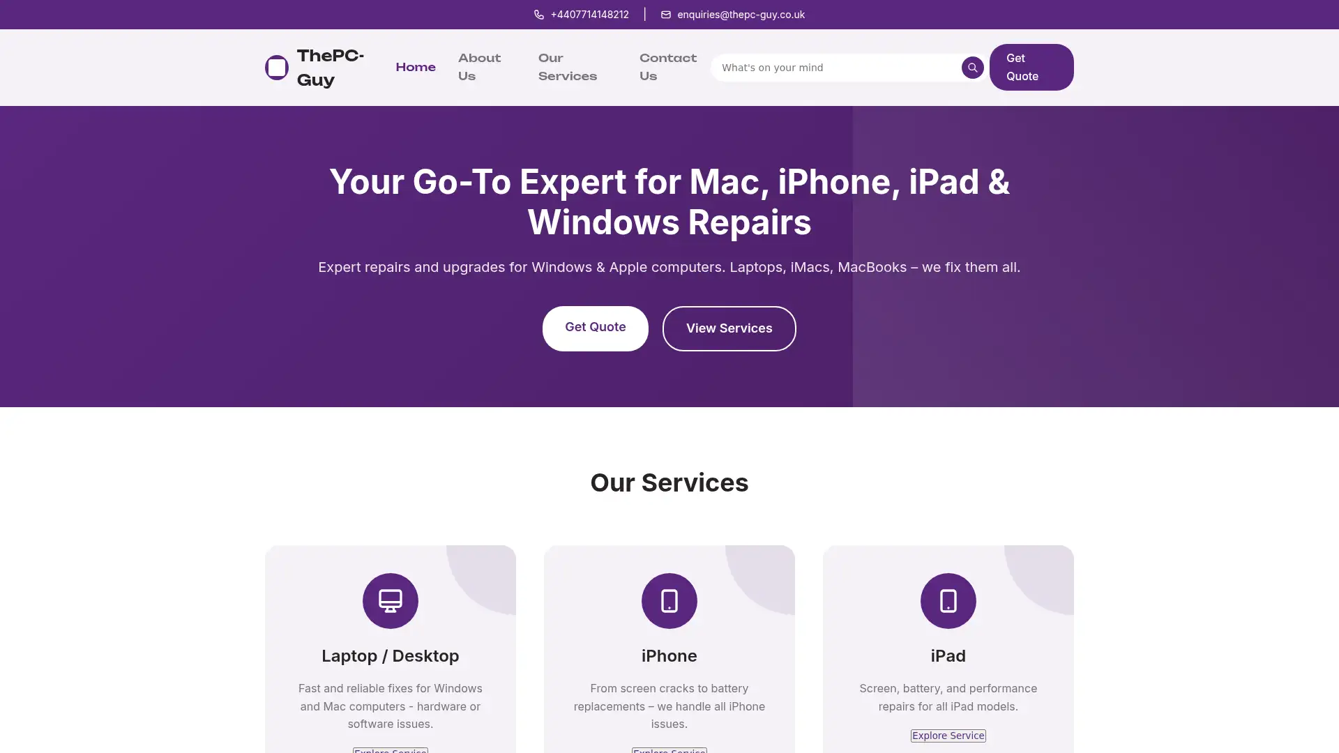 thepc-guy.co.uk screenshot