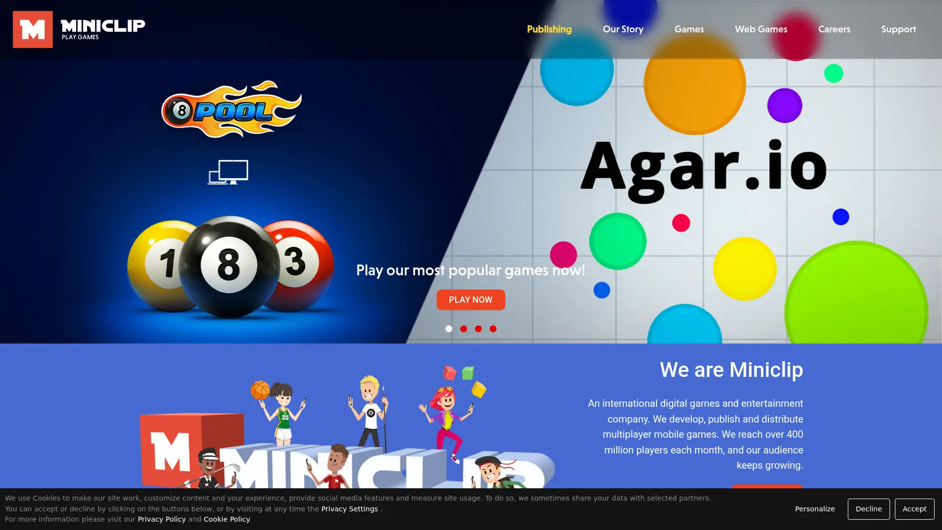 miniclip.com screenshot