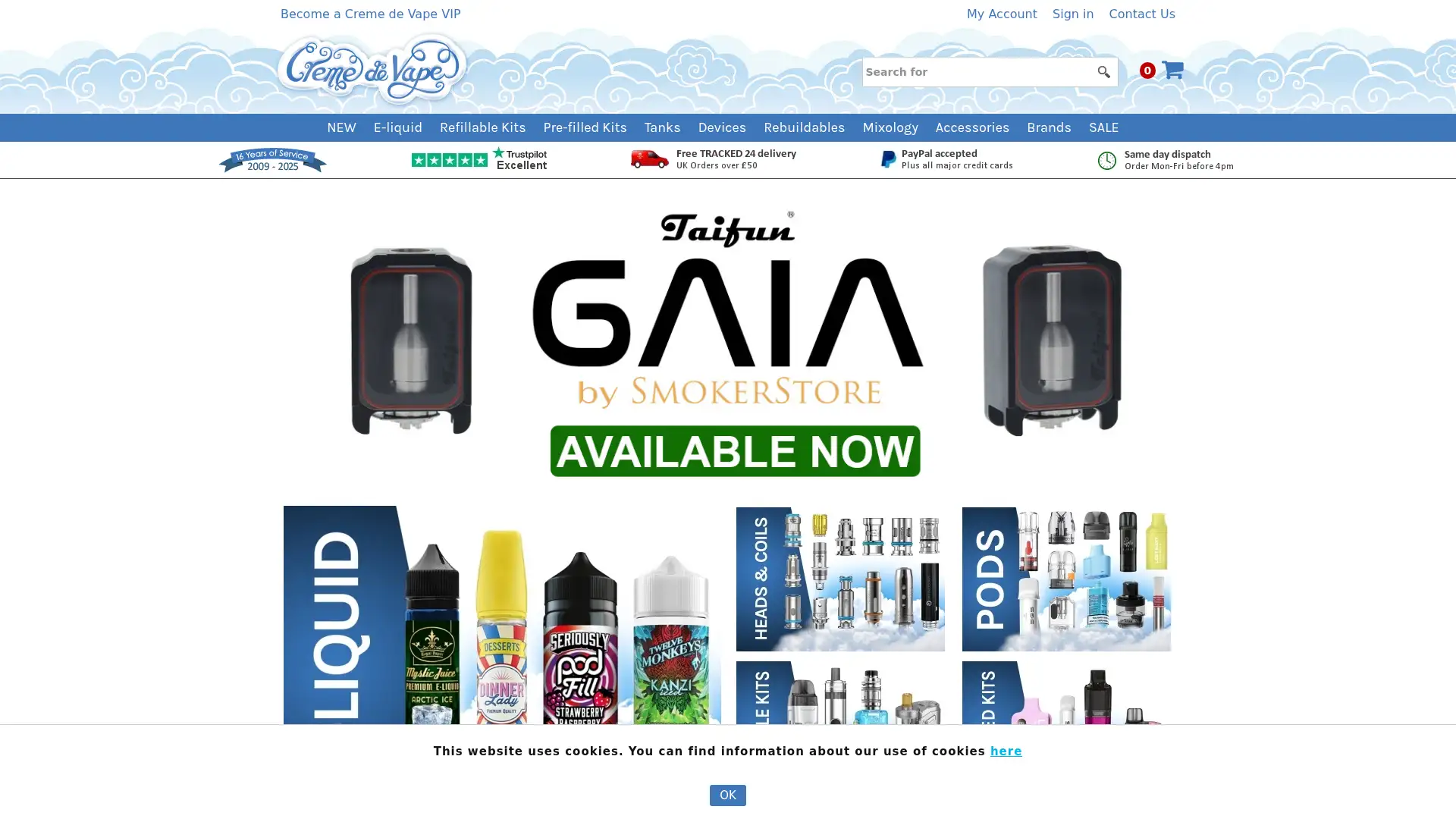 cremedevape.com screenshot