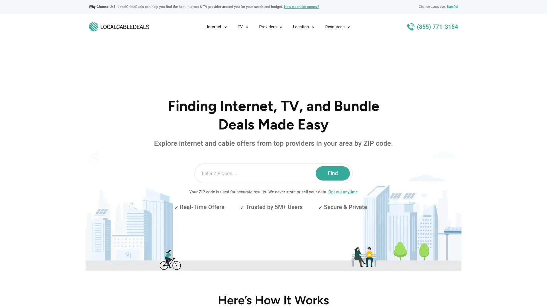 localcabledeals.com screenshot