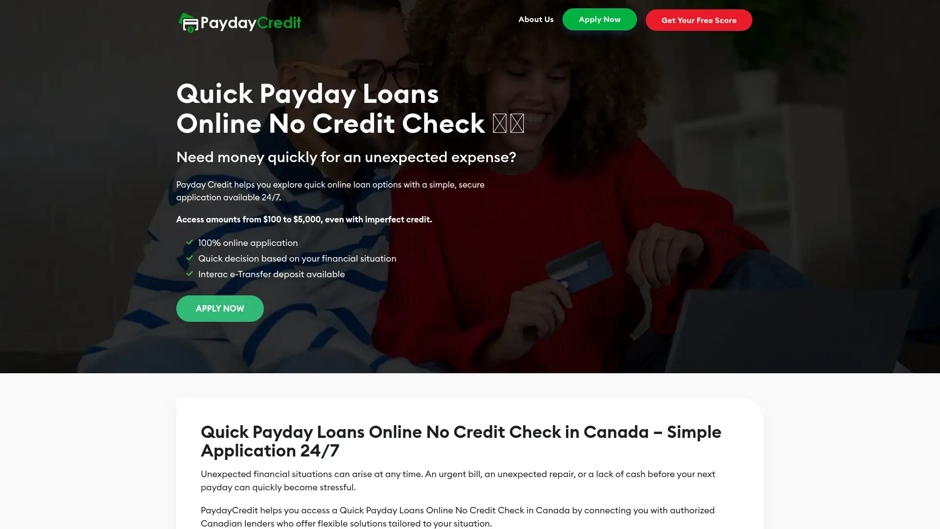 paydaycredit.ca screenshot