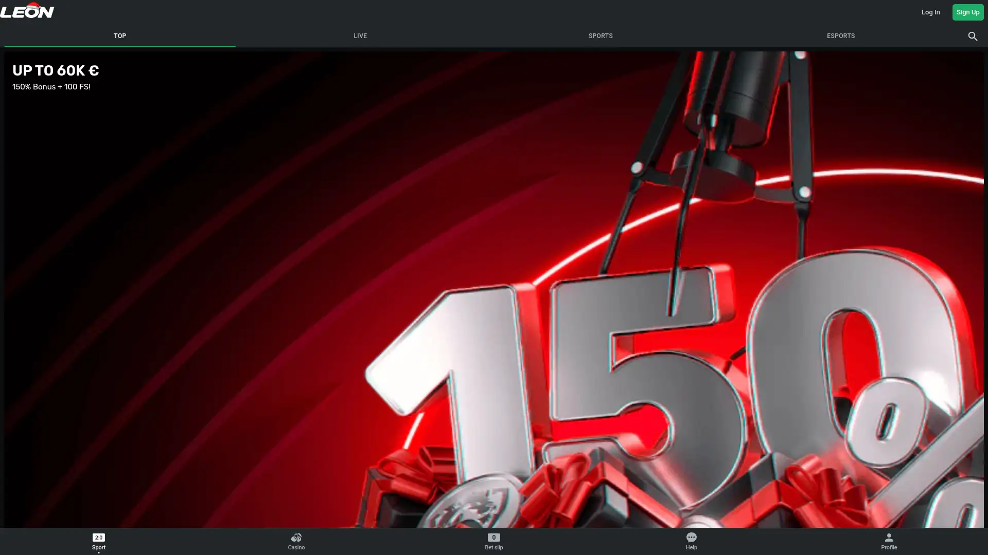 leon.bet screenshot