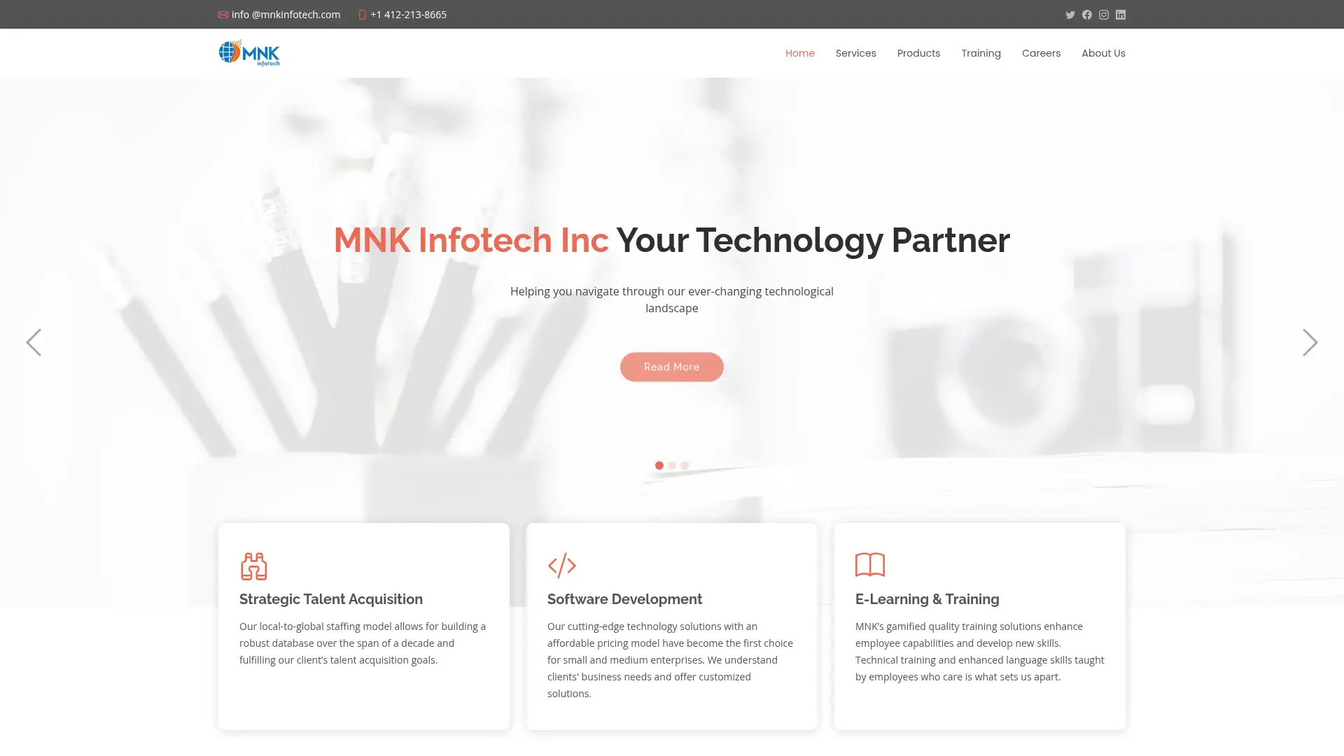 mnkinfotech.com screenshot
