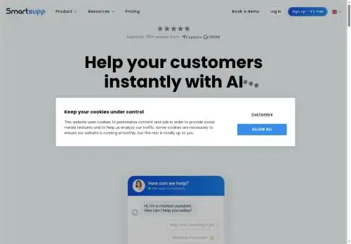 smartsupp.com screenshot