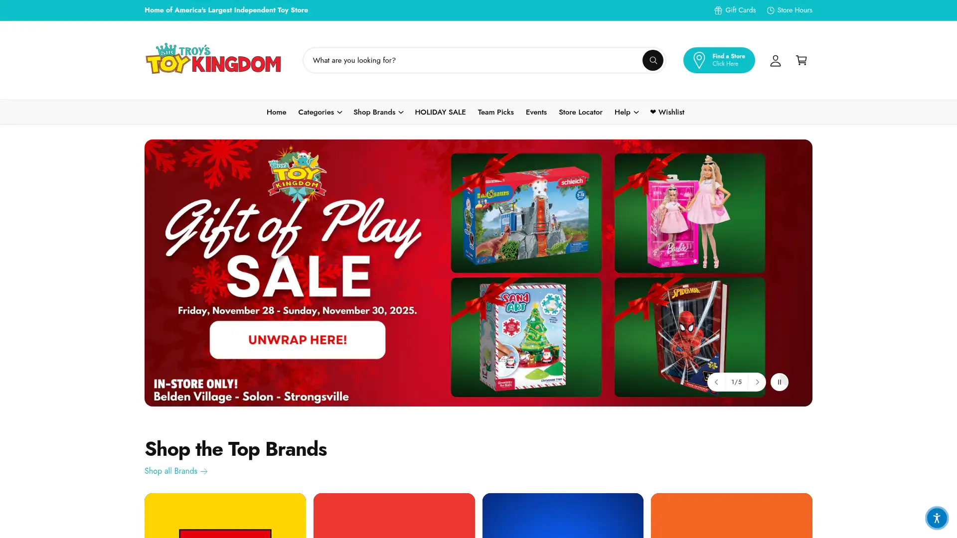 sirtroys.com screenshot