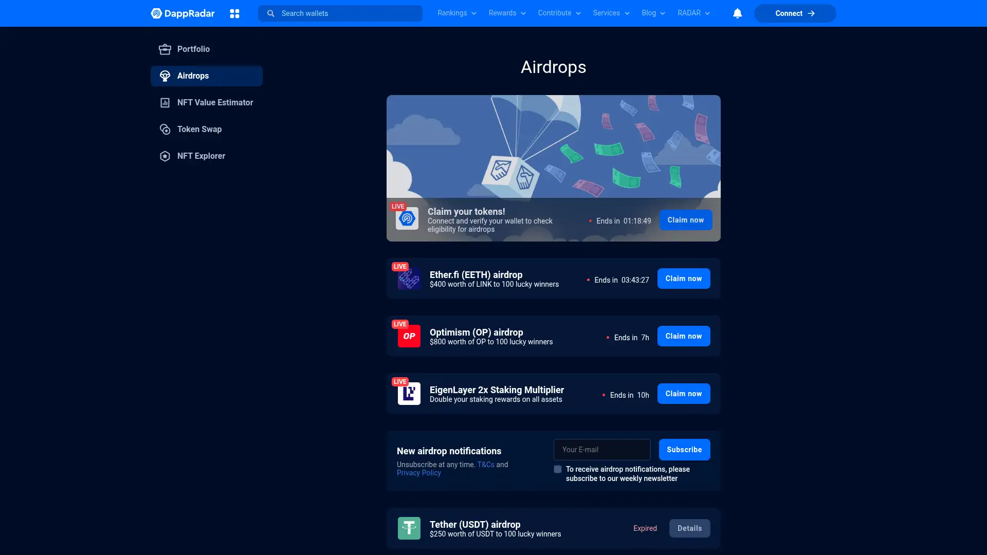 solana-drop.app screenshot