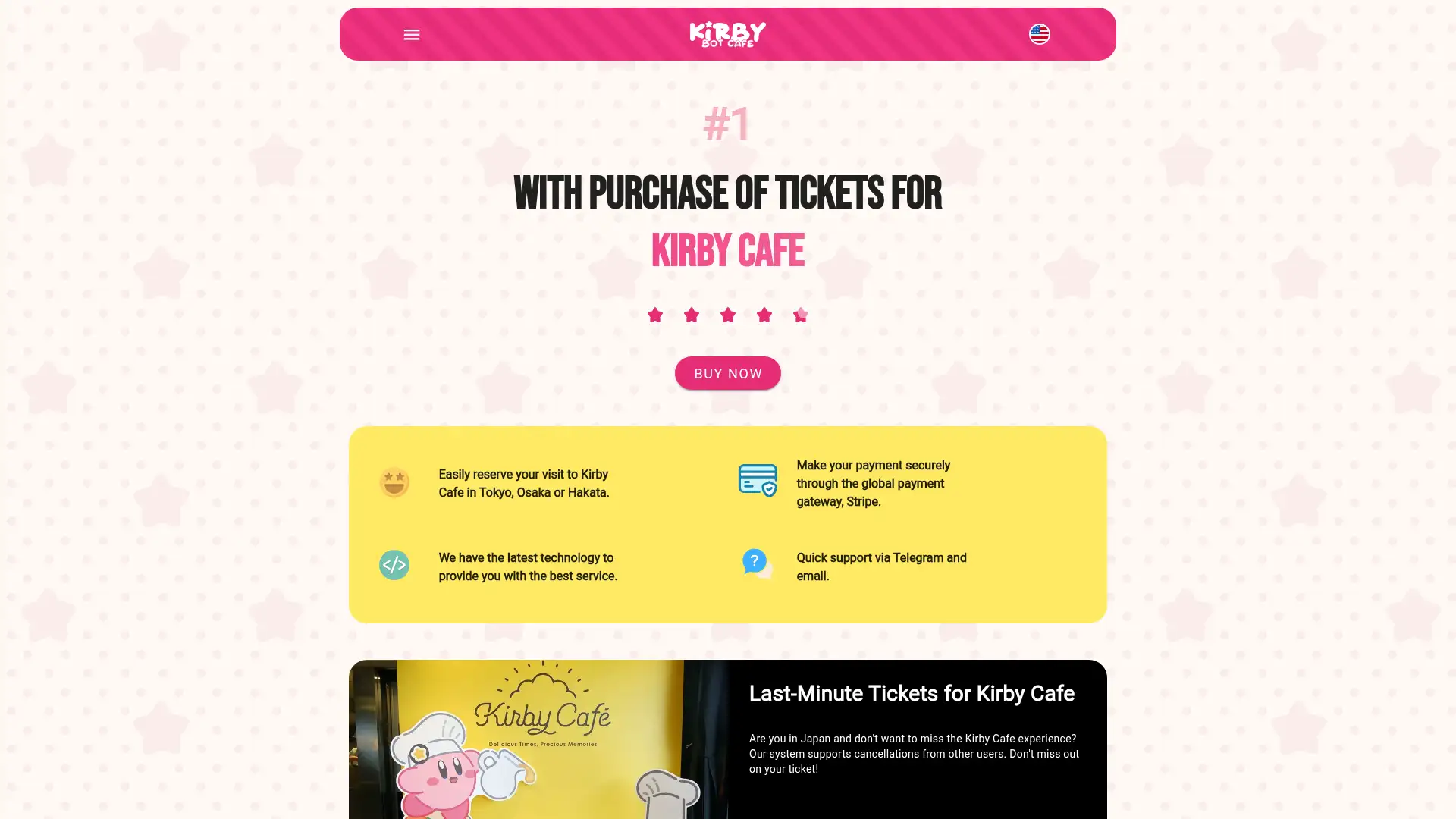 kirbycafebot.com screenshot