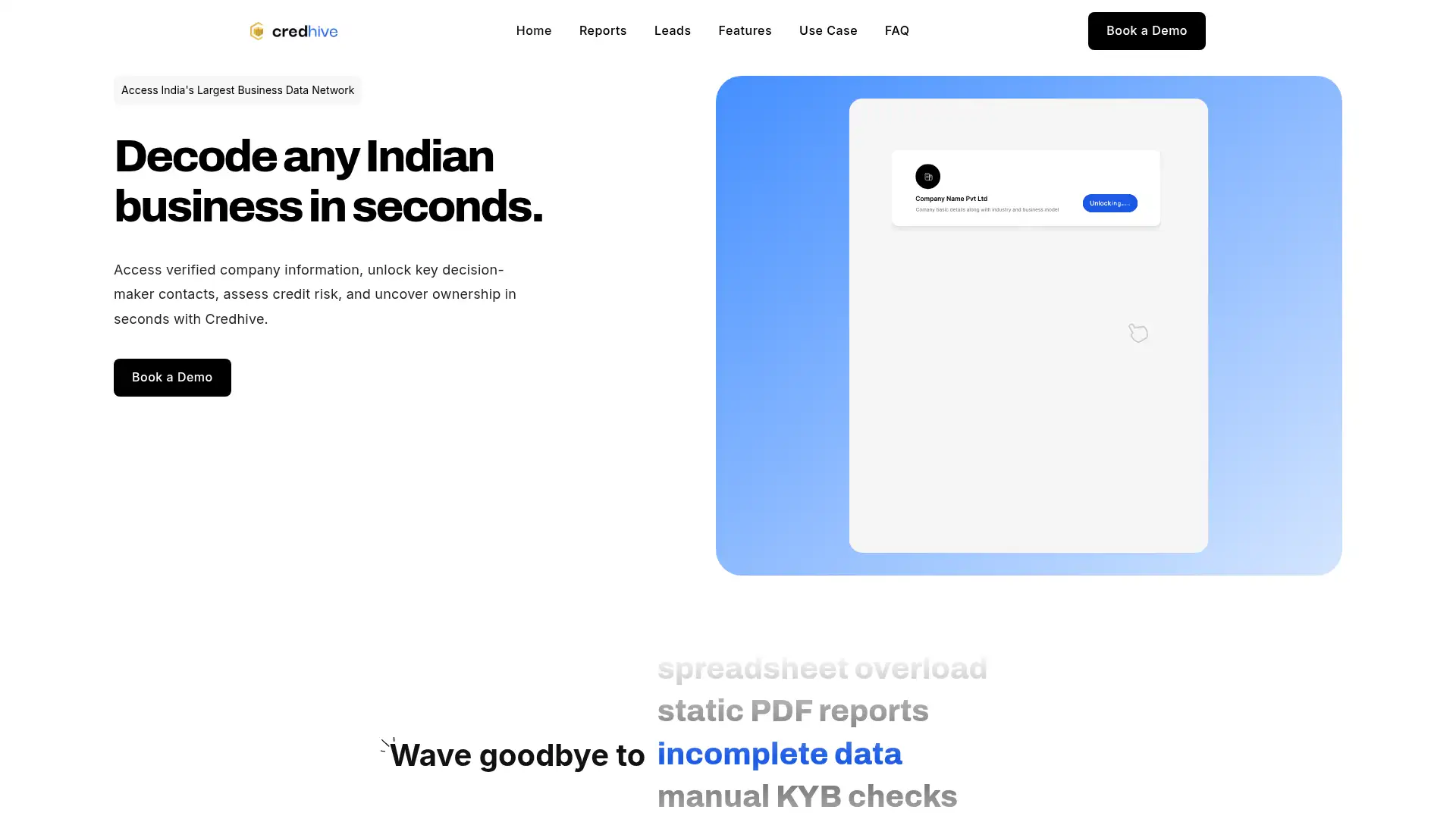 credhive.in screenshot