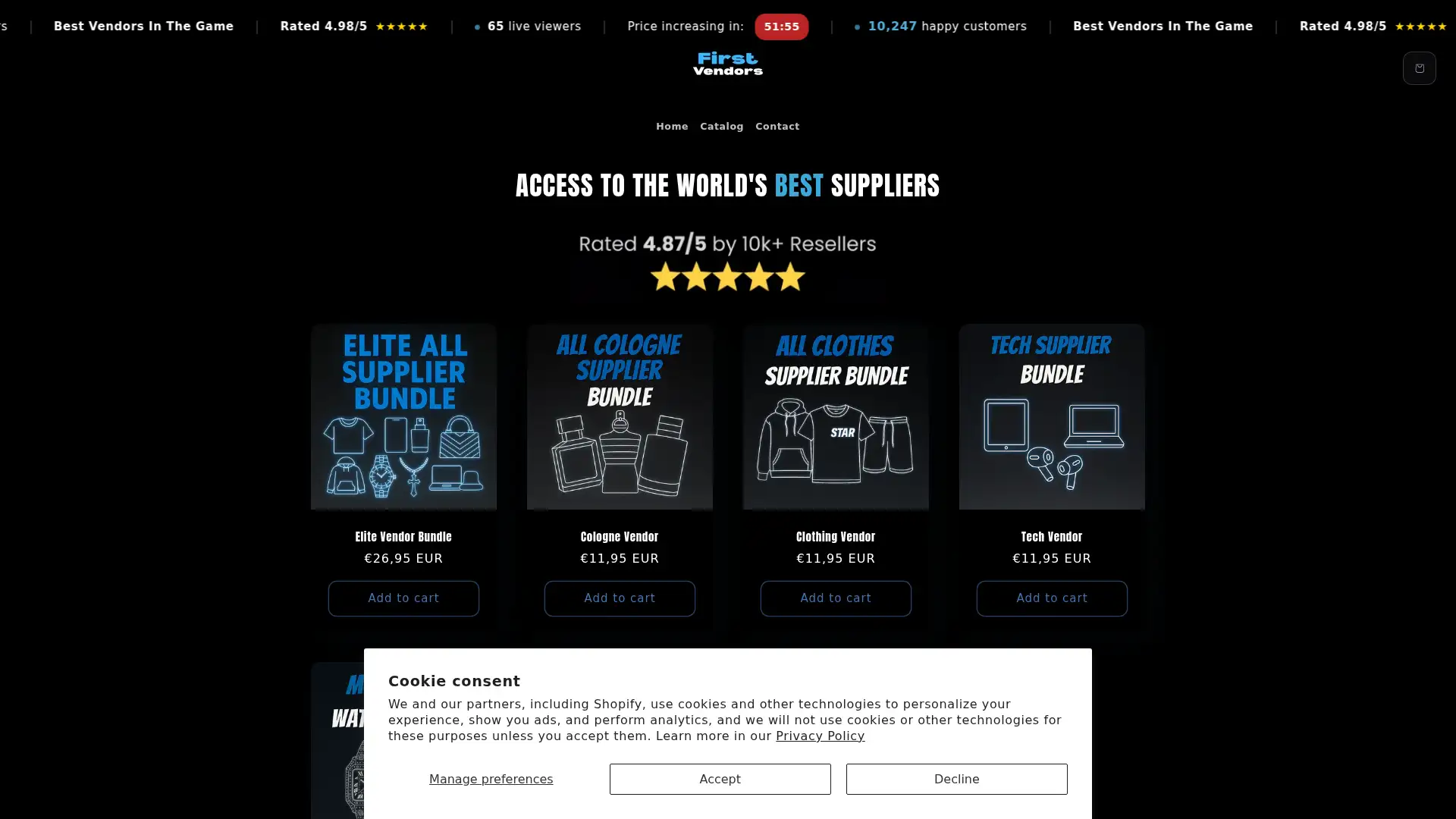 firstvendors.org screenshot