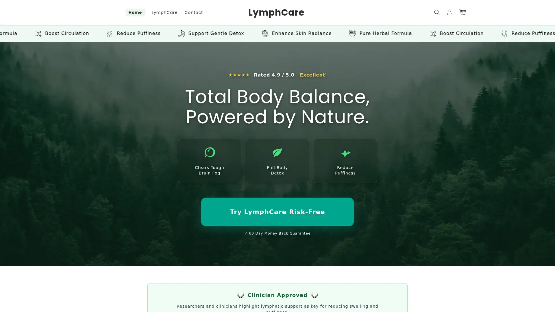 lymphcare.co.za screenshot