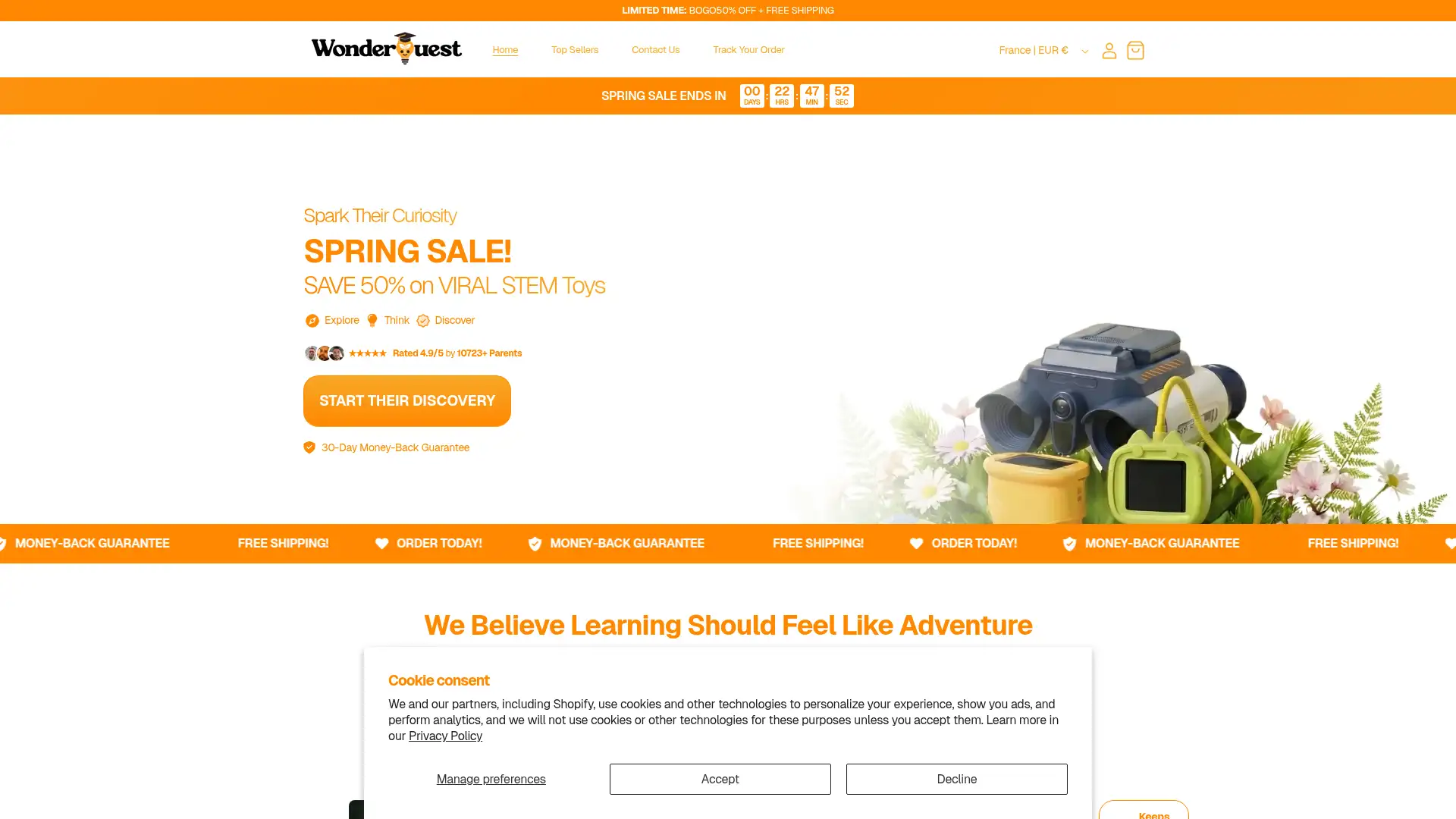 thewonderquest.net screenshot