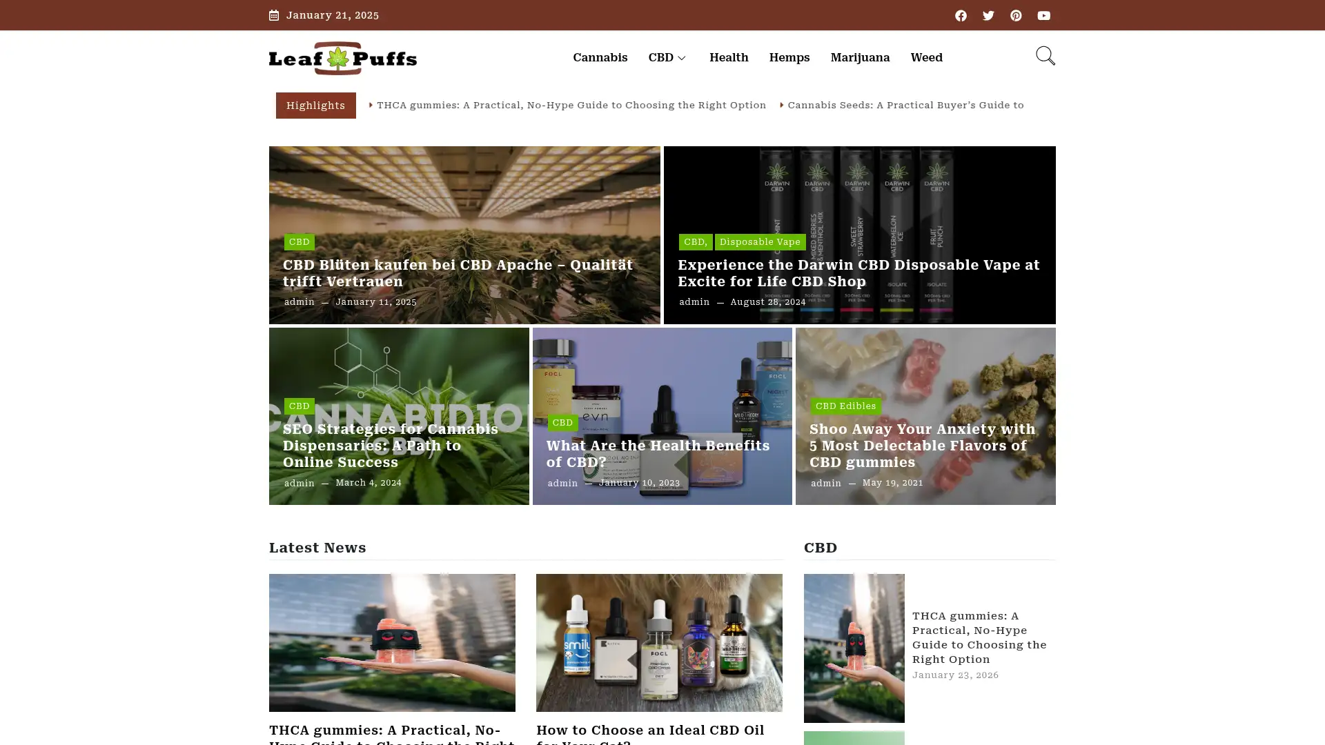 leafpuffs.com screenshot